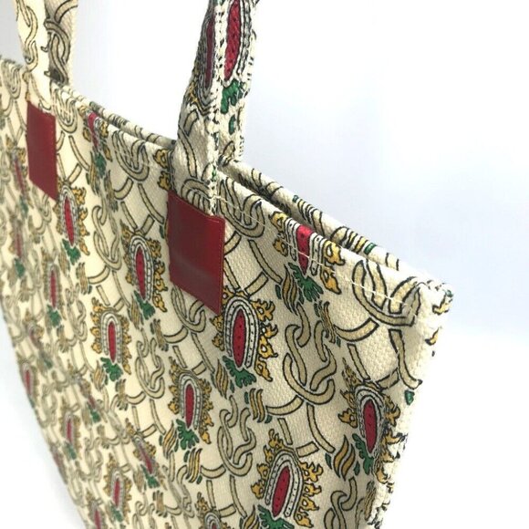 GUCCI Shoulder Bag Tote Bag Canvas Multicolore - Picture 3 of 10